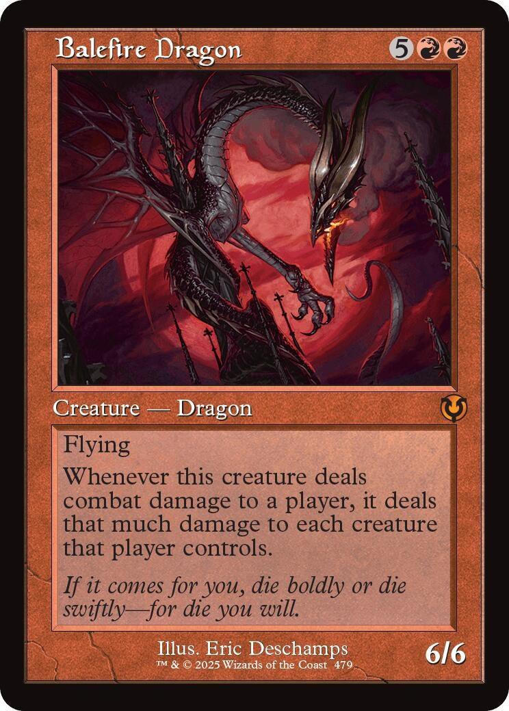 Image for Balefire Dragon (Retro Frame) (479) (Innistrad Remastered) - Magic: The Gathering