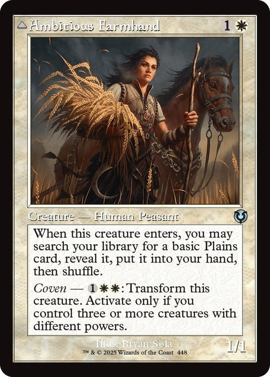 Image for Ambitious Farmhand (Retro Frame) (448) (Innistrad Remastered) - Magic: The Gathering