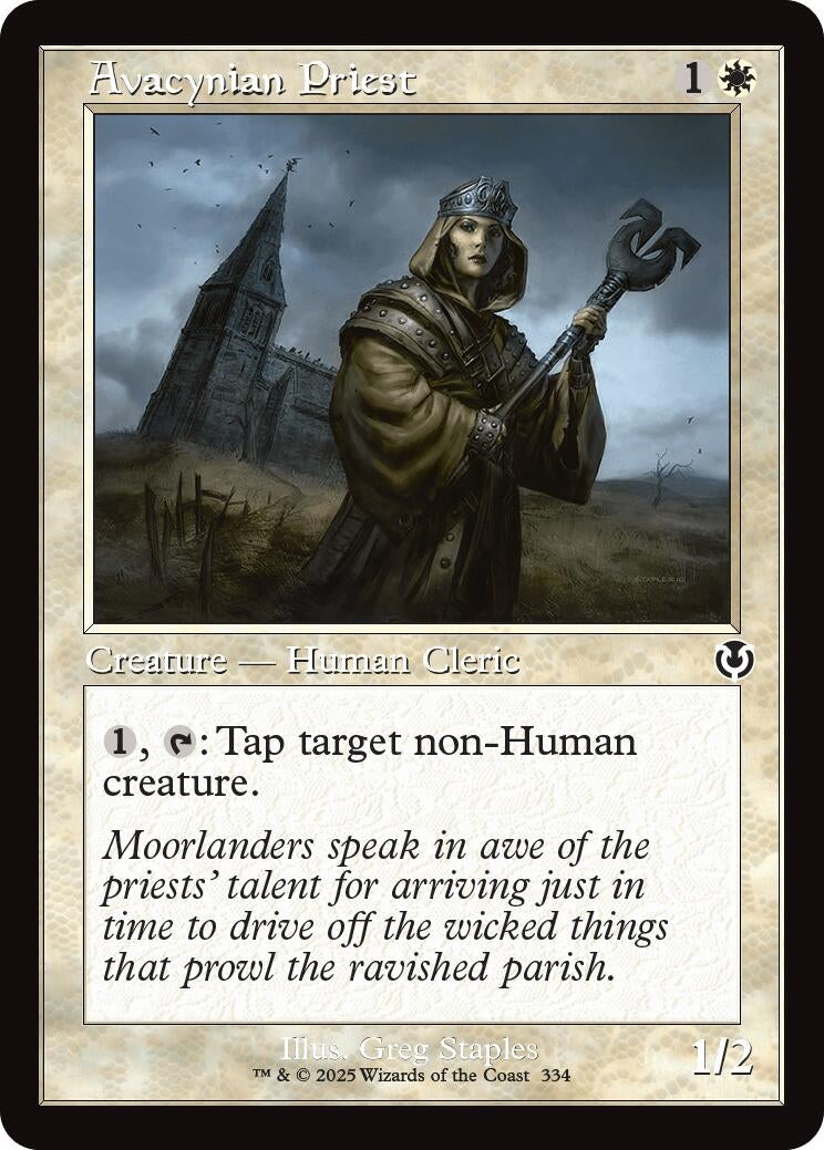 Image for Avacynian Priest (Retro Frame) (334) (Innistrad Remastered) - Magic: The Gathering