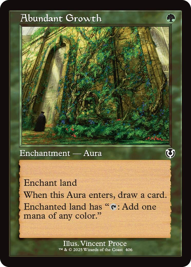 Image for Abundant Growth (Retro Frame) (406) (Innistrad Remastered) - Magic: The Gathering