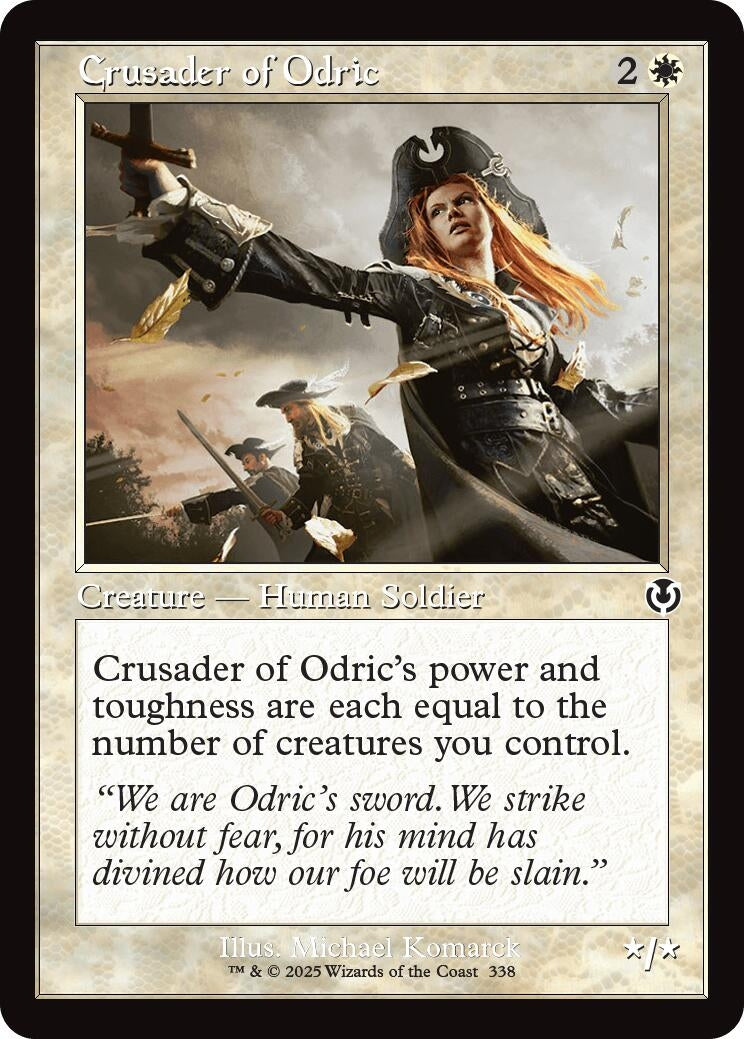Image for Crusader of Odric (Retro Frame) (338) (Innistrad Remastered) - Magic: The Gathering
