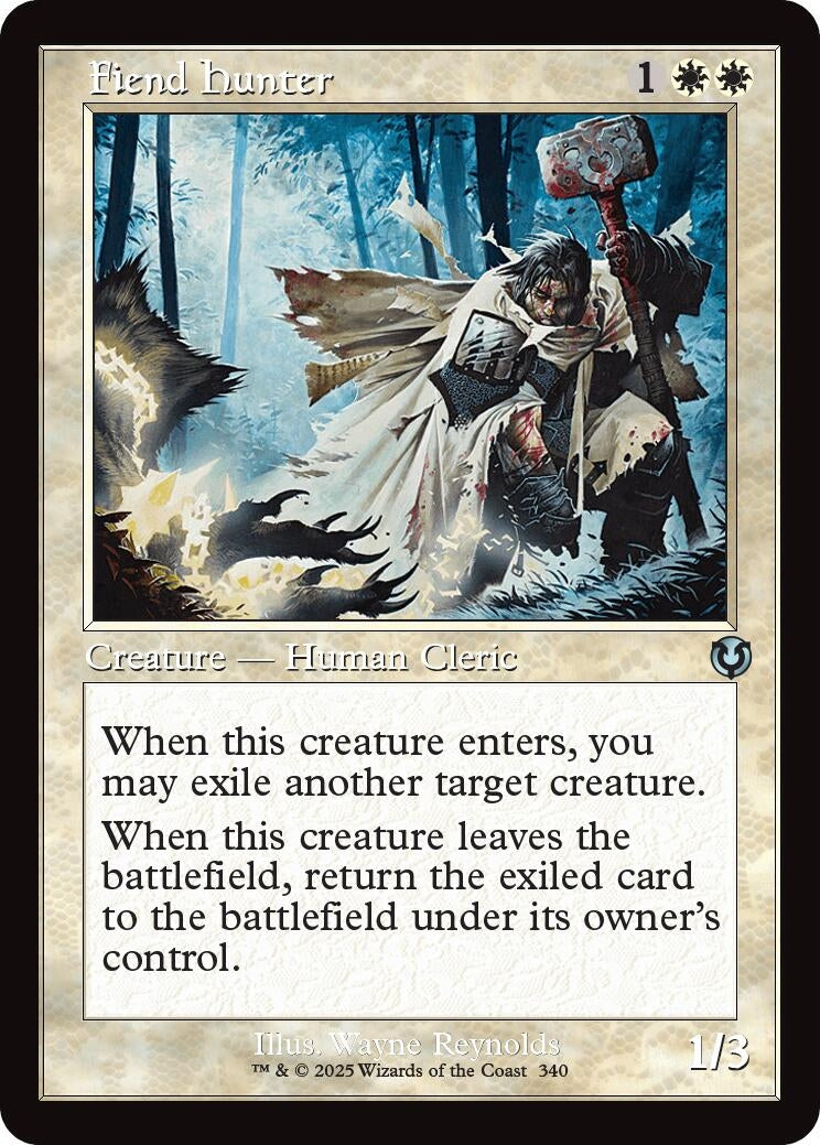 Image for Fiend Hunter (Retro Frame) (340) (Innistrad Remastered) - Magic: The Gathering