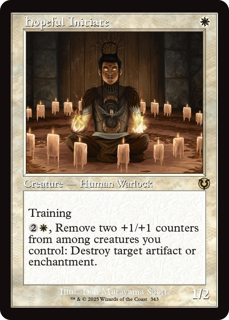 Image for Hopeful Initiate (Retro Frame) (343) (Innistrad Remastered) - Magic: The Gathering