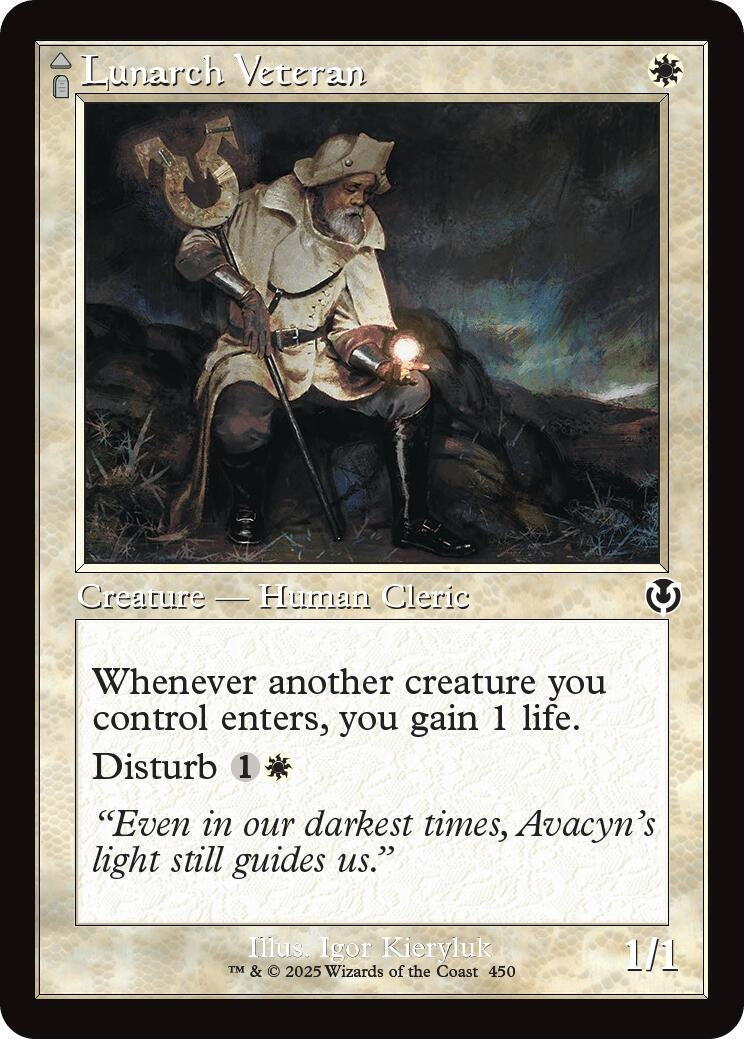 Image for Lunarch Veteran (Retro Frame) (450) (Innistrad Remastered) - Magic: The Gathering