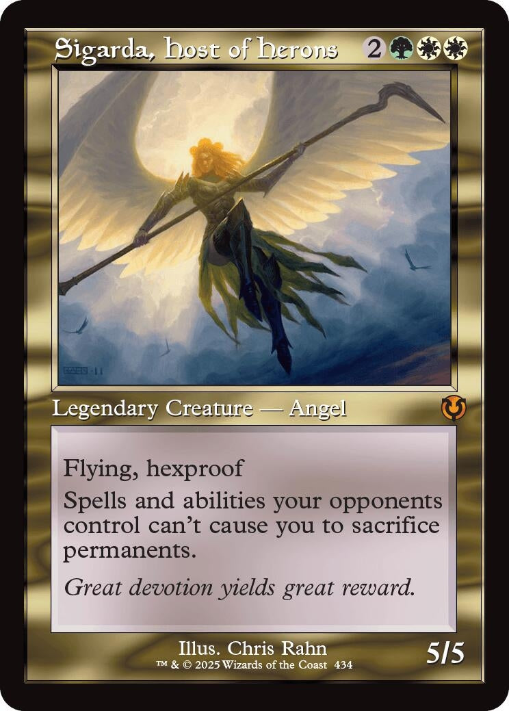 Image for Sigarda, Host of Herons (Retro Frame) (434) (Innistrad Remastered) - Magic: The Gathering