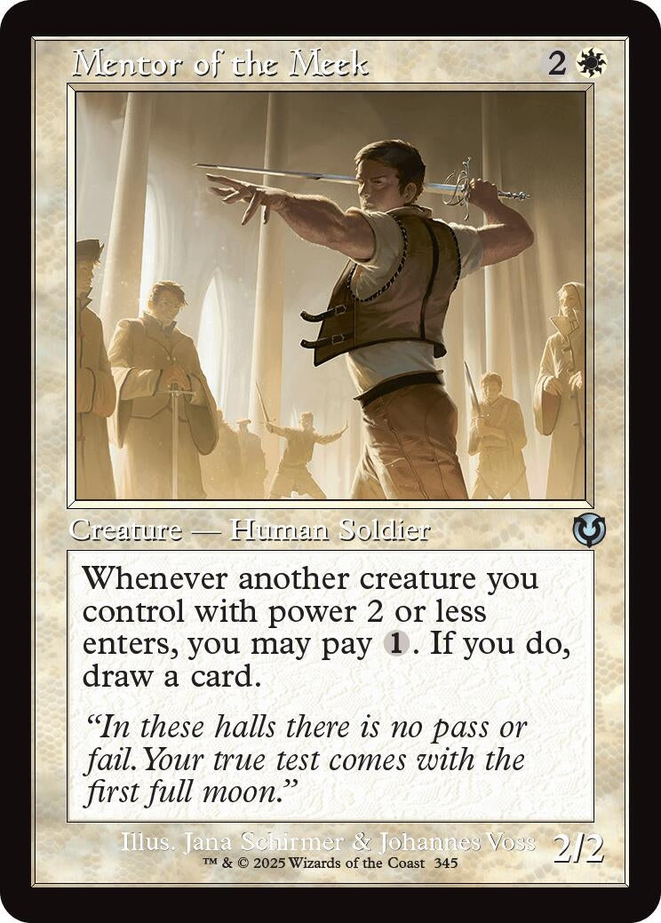 Image for Mentor of the Meek (Retro Frame) (345) (Innistrad Remastered) - Magic: The Gathering