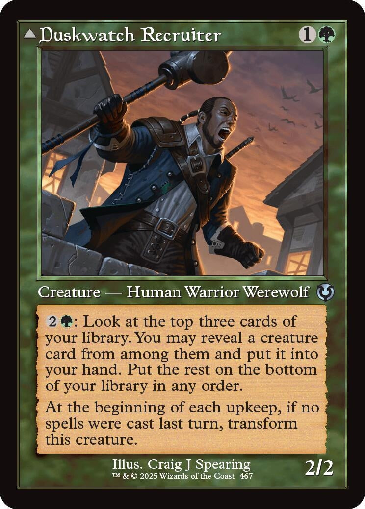 Image for Duskwatch Recruiter (Retro Frame) (467) (Innistrad Remastered) - Magic: The Gathering