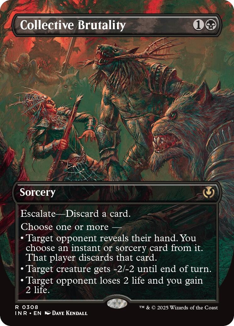 Image for Collective Brutality (Borderless) (308) (Innistrad Remastered) - Magic: The Gathering