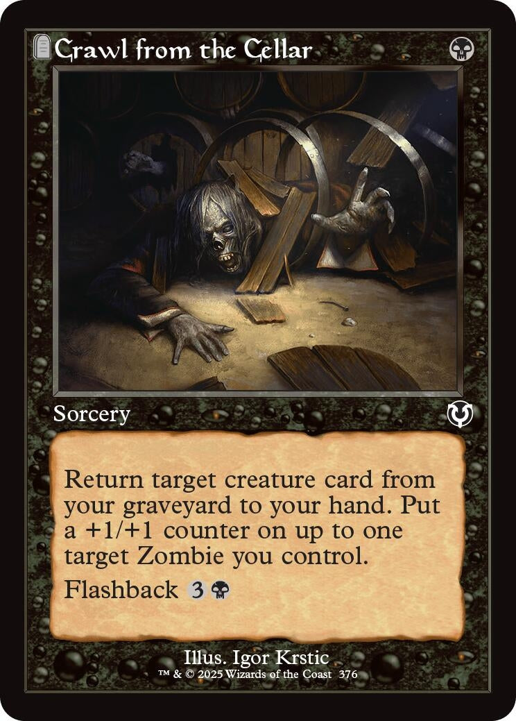 Image for Crawl from the Cellar (Retro Frame) (376) (Innistrad Remastered) - Magic: The Gathering