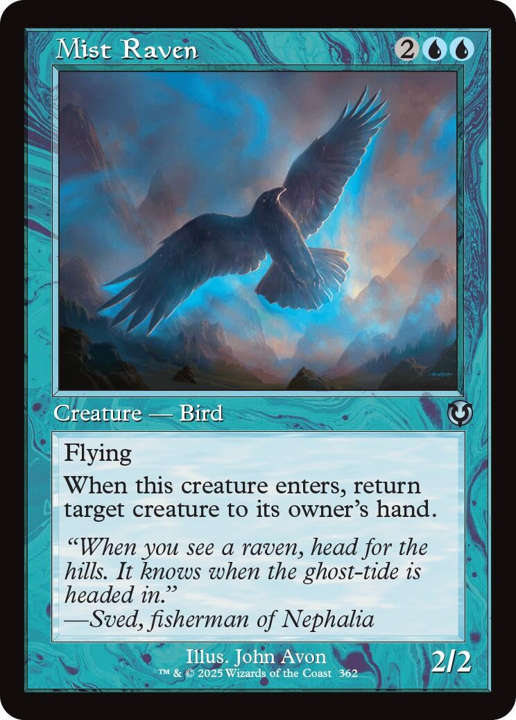Mist Raven (Retro Frame) (362) (Innistrad Remastered)