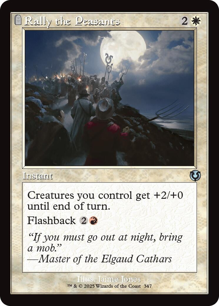Image for Rally the Peasants (Retro Frame) (347) (Innistrad Remastered) - Magic: The Gathering