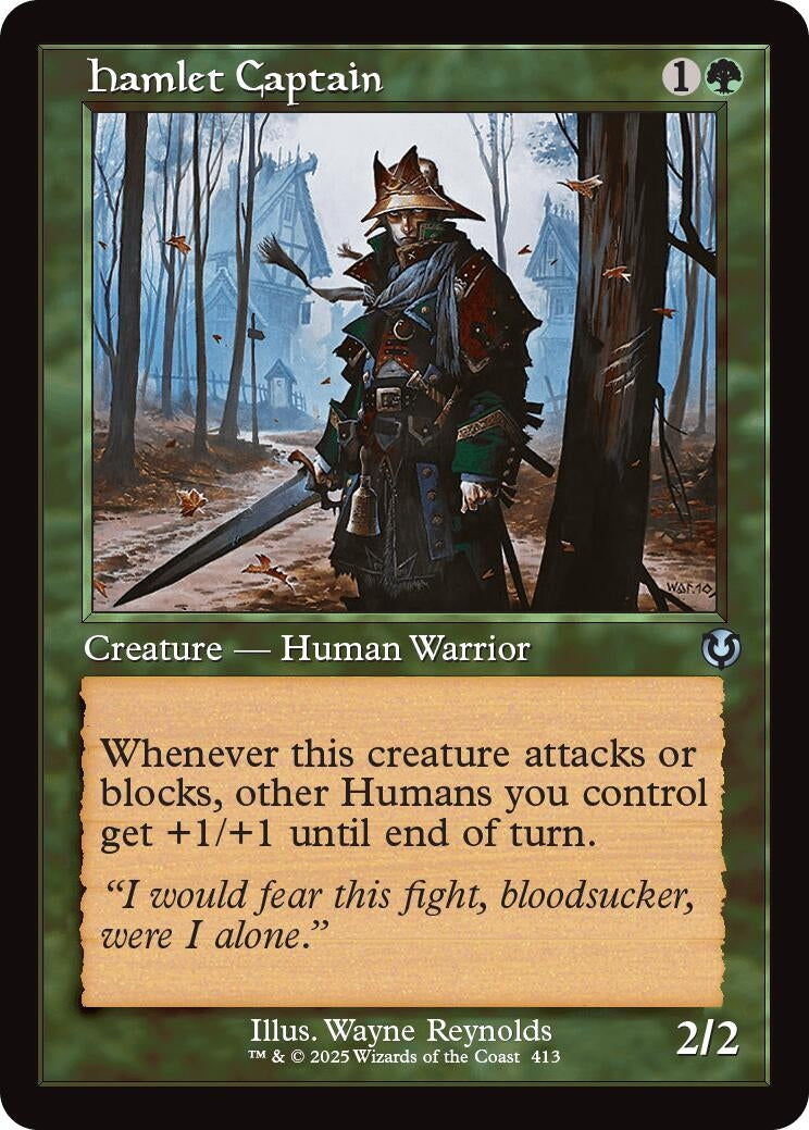 Image for Hamlet Captain (Retro Frame) (413) (Innistrad Remastered) - Magic: The Gathering