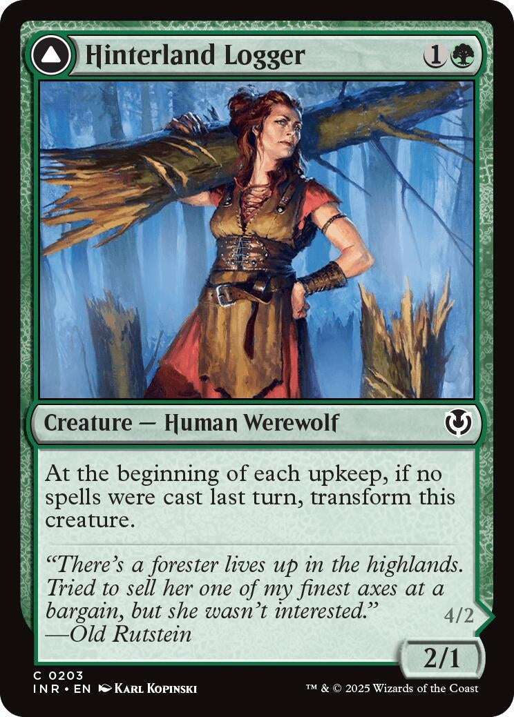 Image for Hinterland Logger (203) (Innistrad Remastered) - Magic: The Gathering