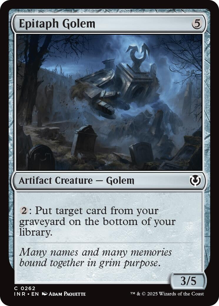 Image for Epitaph Golem (262) (Innistrad Remastered) - Magic: The Gathering