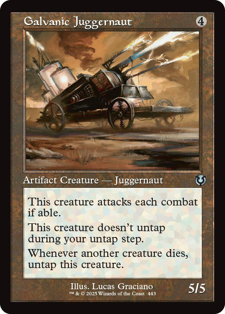 Image for Galvanic Juggernaut (Retro Frame) (443) (Innistrad Remastered) - Magic: The Gathering