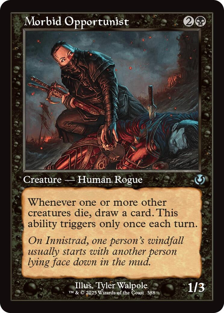 Image for Morbid Opportunist (Retro Frame) (388) (Innistrad Remastered) - Magic: The Gathering