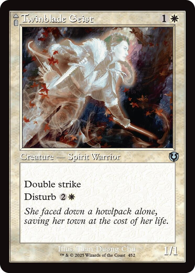 Image for Twinblade Geist (Retro Frame) (452) (Innistrad Remastered) - Magic: The Gathering