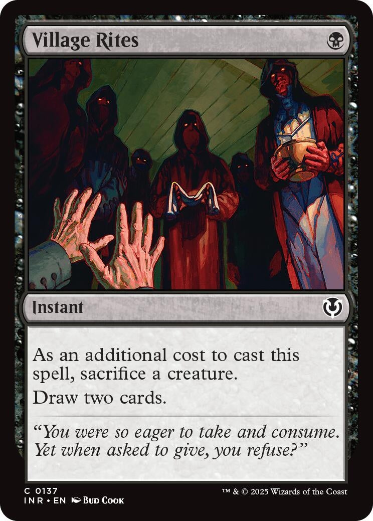 Image for Village Rites (137) (Innistrad Remastered) - Magic: The Gathering