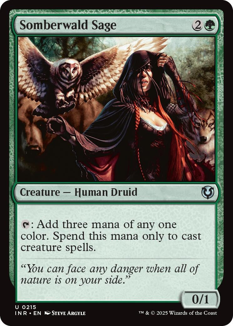 Image for Somberwald Sage (215) (Innistrad Remastered) - Magic: The Gathering