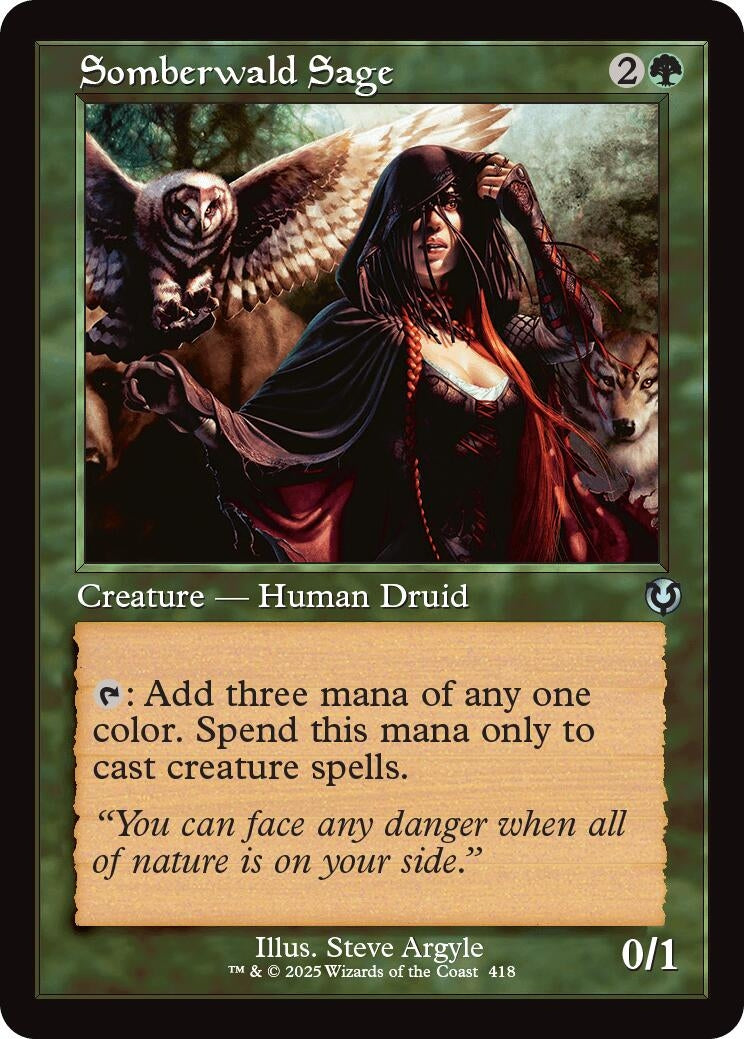 Image for Somberwald Sage (Retro Frame) (418) (Innistrad Remastered) - Magic: The Gathering