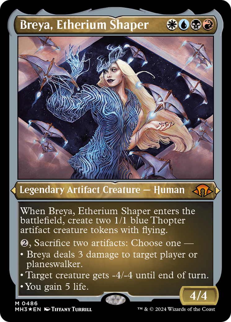 Breya, Etherium Shaper (Foil Etched) (486) (MH3)