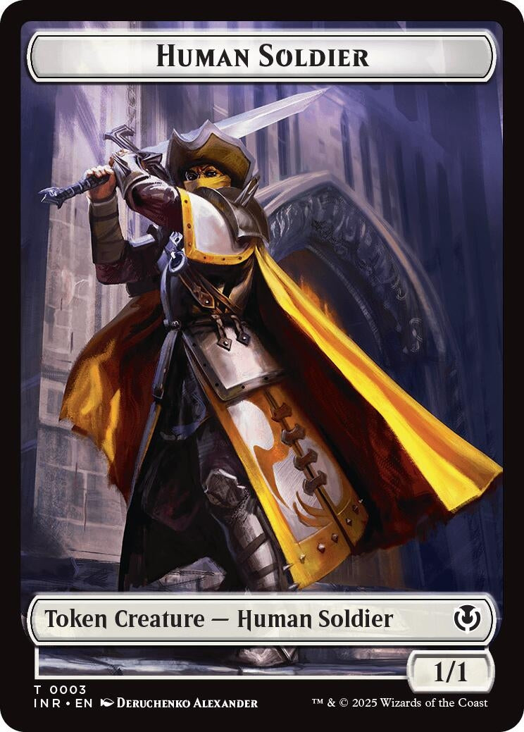 Image for Human Soldier (0003) // Clue Double-Sided Token (3 // 22) (Innistrad Remastered) - Magic: The Gathering