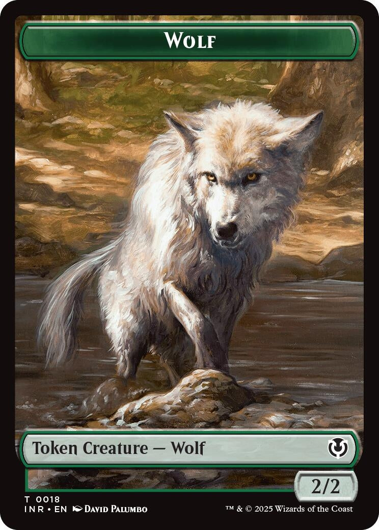 Image for Wolf (0018) // Emblem - Arlinn, Embraced by the Moon Double-Sided Token (18 // 23) (Innistrad Remastered) - Magic: The Gathering