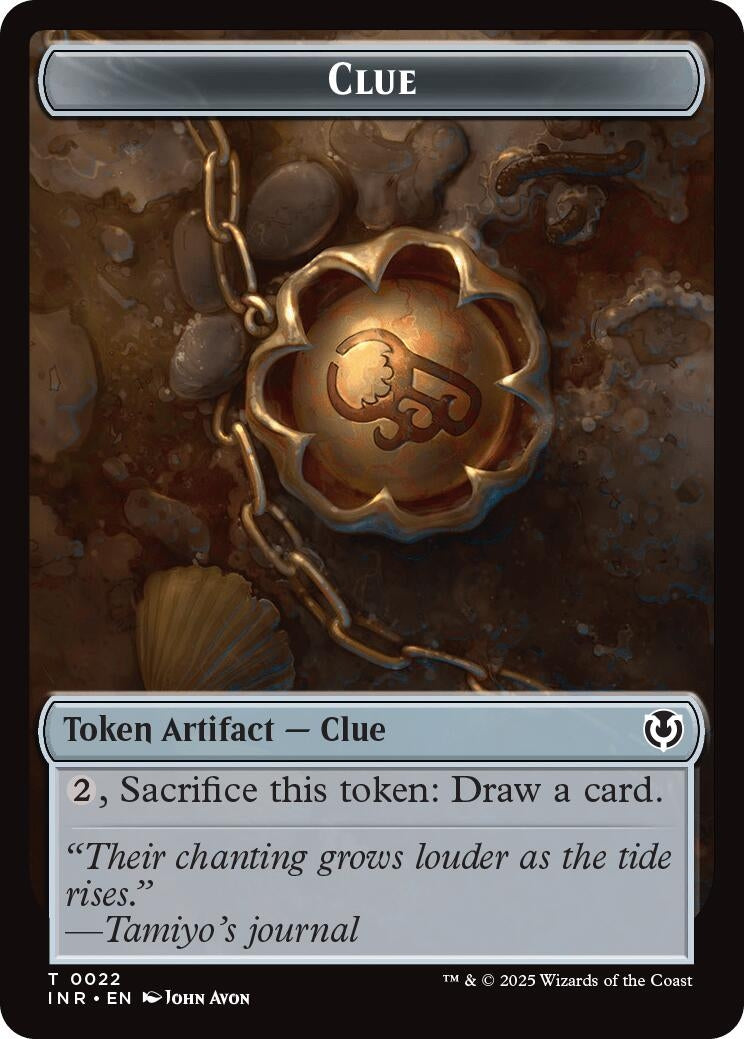 Image for Clue // Eldrazi Horror Double-Sided Token (22 // 1) (Innistrad Remastered) - Magic: The Gathering
