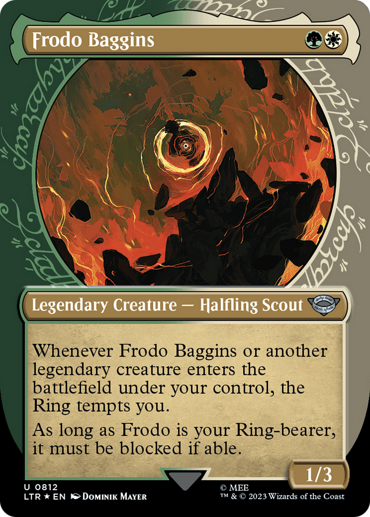 Frodo Baggins (Showcase) (Surge Foil) (812) (LTR)