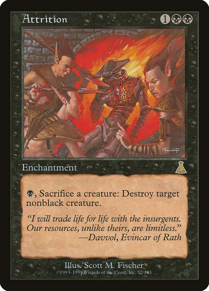 Image for Attrition (52) (Urza's Destiny) - Magic: The Gathering