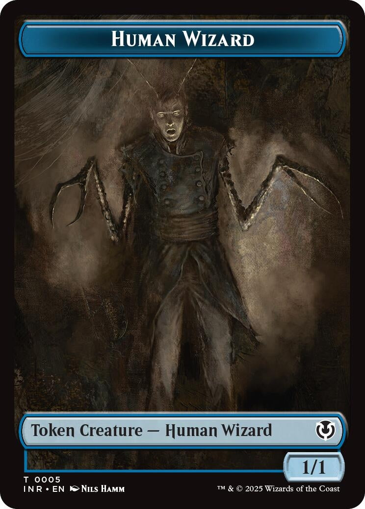 Image for Human Wizard // Emblem - Jace, Unraveler of Secrets Double-Sided Token (5 // 25) (Innistrad Remastered) - Magic: The Gathering