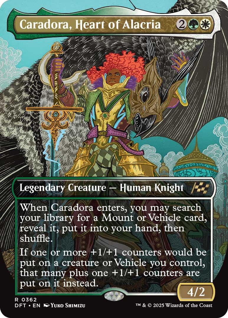 Caradora, Heart of Alacria (Borderless) (362) (Aetherdrift) (DFT)