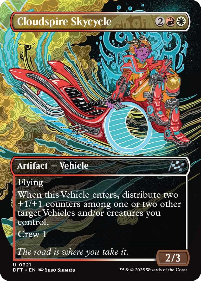 Cloudspire Skycycle (Borderless) (321) (Aetherdrift) (DFT)
