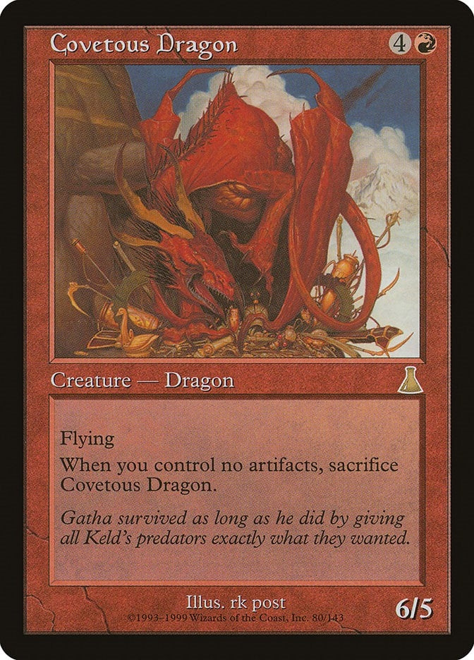 Image for Covetous Dragon (80) (Urza's Destiny) - Magic: The Gathering