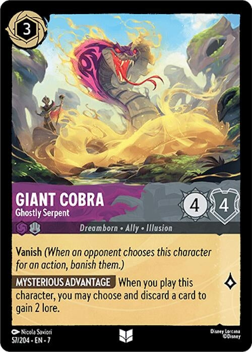 Giant Cobra - Ghostly Serpent (57/204) (Archazia's Island)