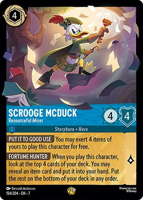 Scrooge McDuck - Resourceful Miser (154/204) (Archazia's Island)