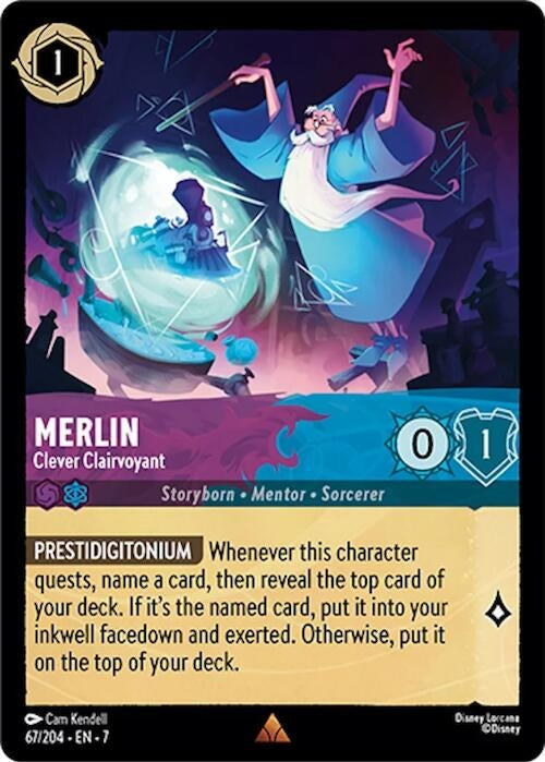 Merlin - Clever Clairvoyant (67/204) (Archazia's Island)