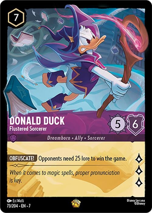 Donald Duck - Flustered Sorcerer (73/204) (Archazia's Island)