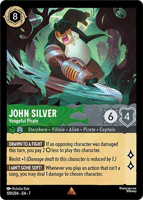 John Silver - Vengeful Pirate (109/204) (Archazia's Island)