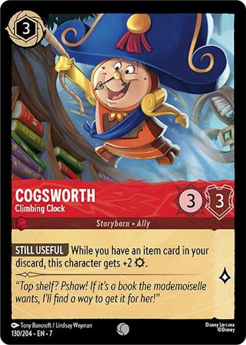 Cogsworth - Climbing Clock (130/204) (Archazia's Island)