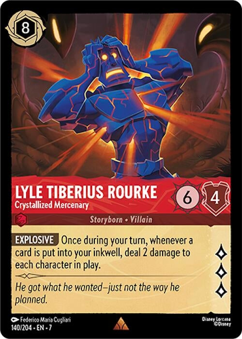 Lyle Tiberius Rourke - Crystallized Mercenary (140/204) (Archazia's Island)