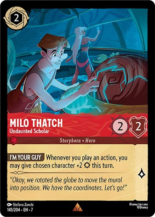 Milo Thatch - Undaunted Scholar (145/204) (Archazia's Island)