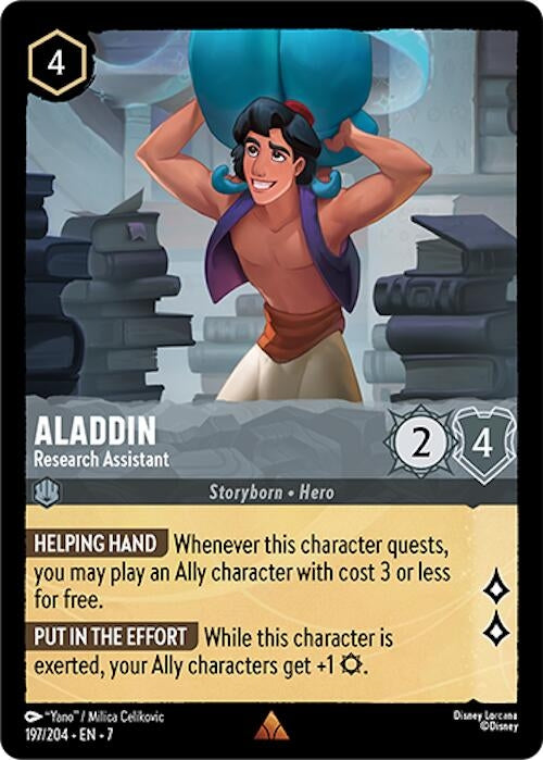 Image for Aladdin - Research Assistant (197/204) (Archazia's Island) - Disney Lorcana