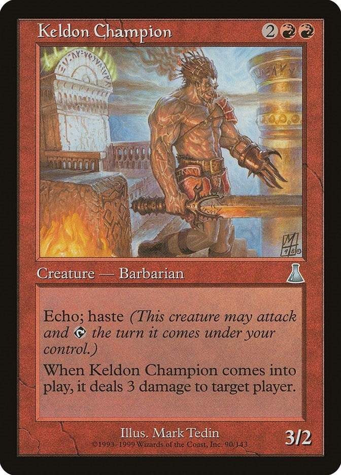 Image for Keldon Champion (90) (Urza's Destiny) - Magic: The Gathering