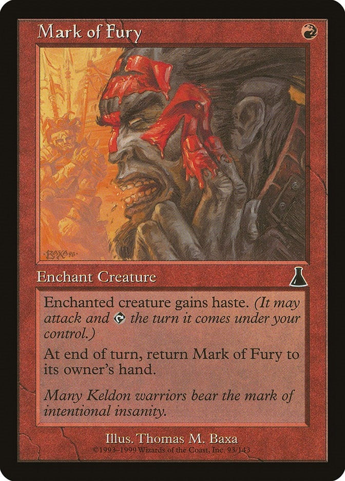 Image for Mark of Fury (93) (Urza's Destiny) - Magic: The Gathering