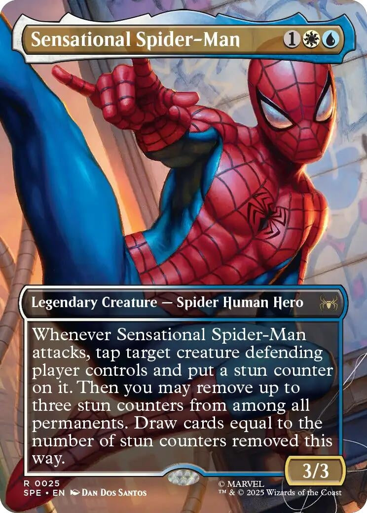 Image for Sensational Spider-Man (Borderless) (25) (Marvel's Spider-Man: Eternal-Legal) - Magic: The Gathering