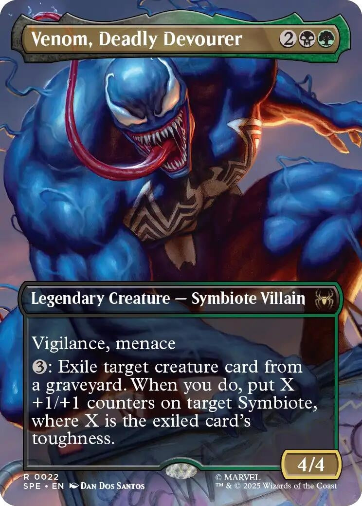 Image for Venom, Deadly Devourer (Borderless) (22) (Marvel's Spider-Man: Eternal-Legal) - Magic: The Gathering