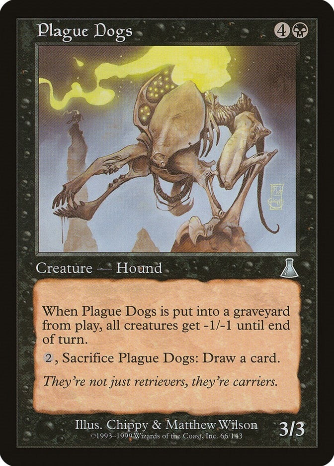 Image for Plague Dogs (66) (Urza's Destiny) - Magic: The Gathering