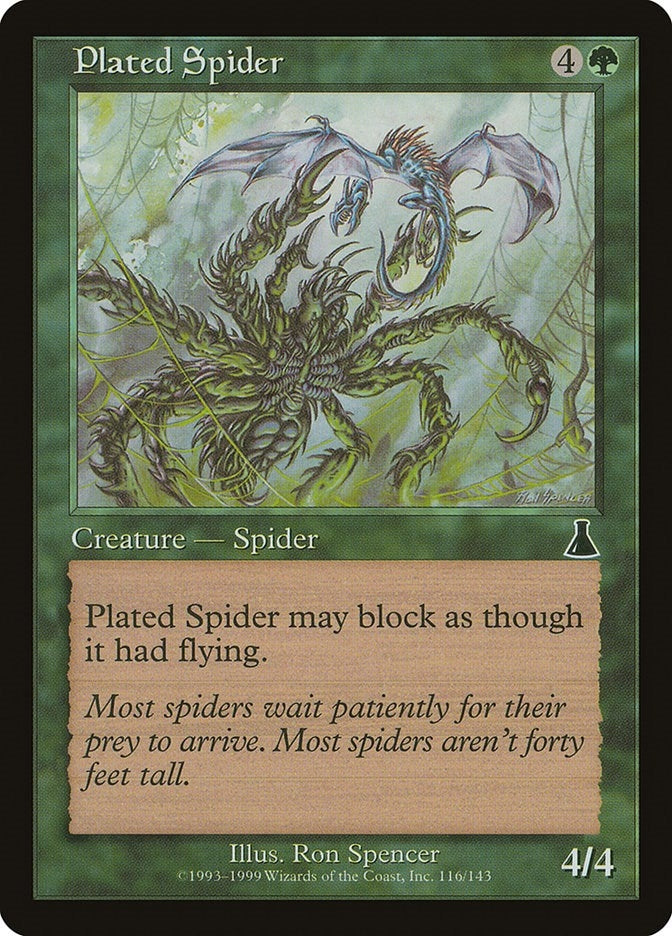 Image for Plated Spider (116) (Urza's Destiny) - Magic: The Gathering