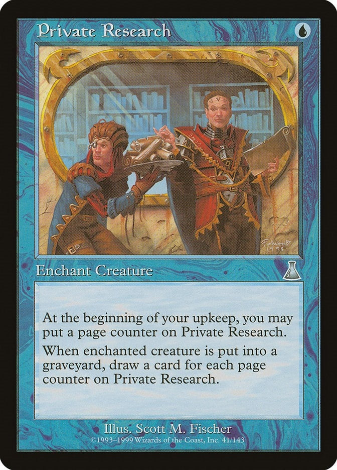 Private Research (41) (Urza's Destiny)
